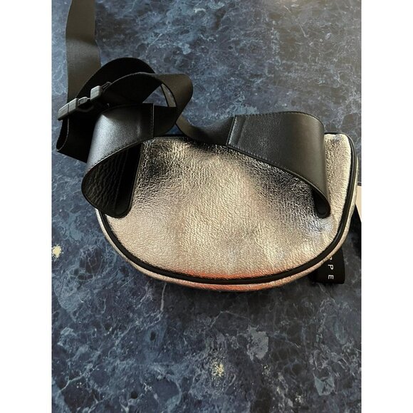 Giuseppe Zanotti Metallic Waist Pack Argento Silver $1550 - Picture 3 of 5